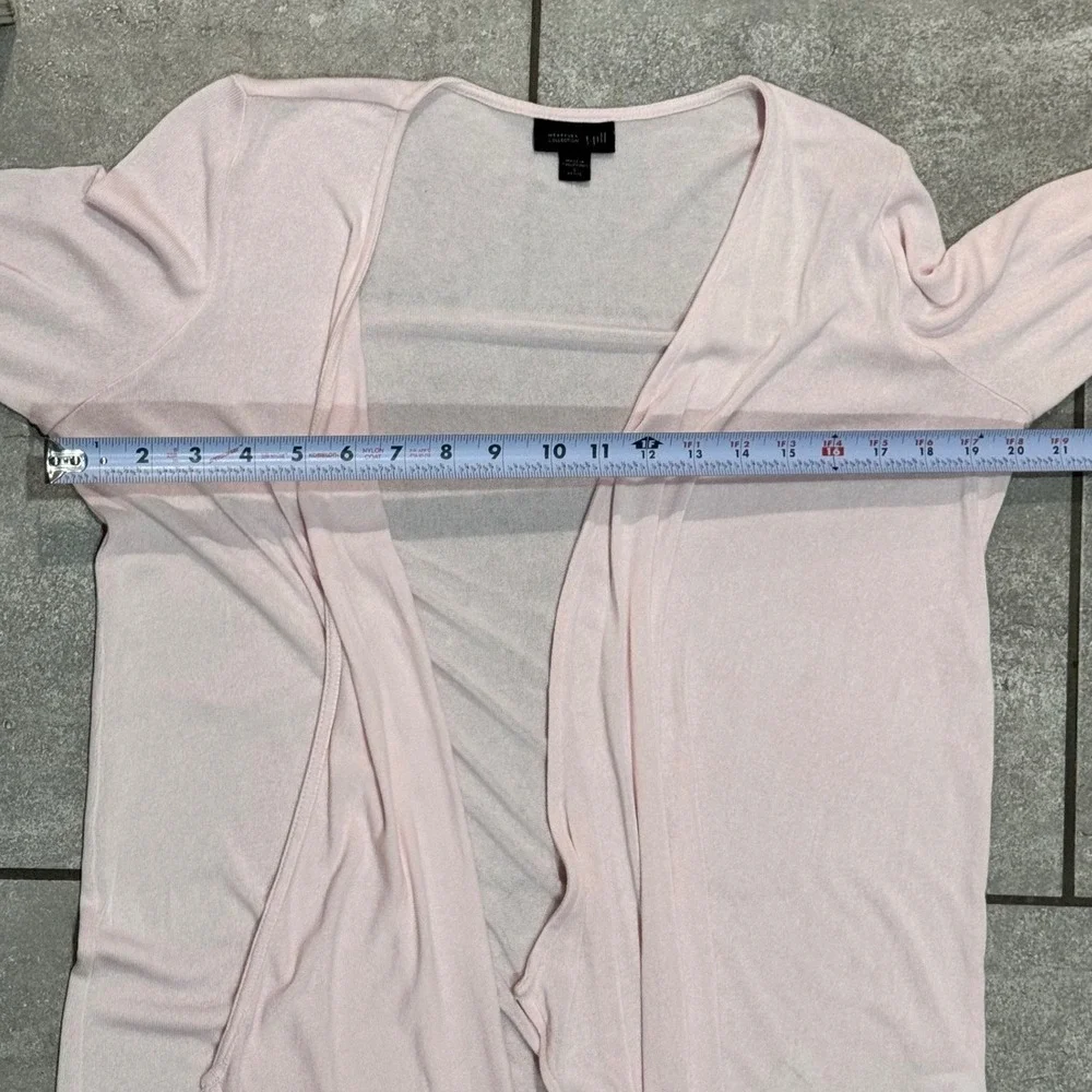 J. Jill Cardigan Women S Petite Pink Excellent Wearever Draped Open Front